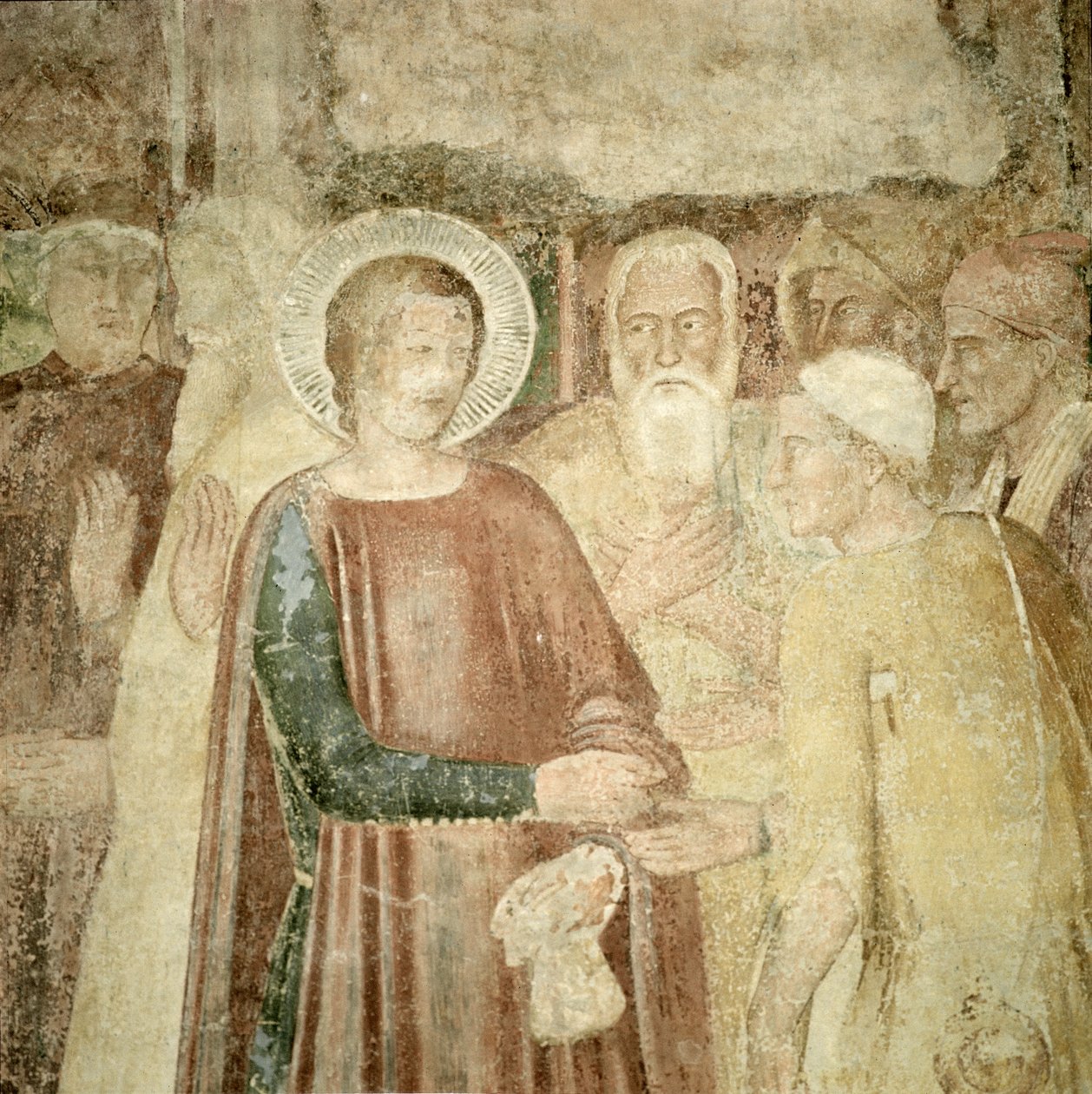 Detalhe de São Ranieri na Terra Santa, meados do século XIV de Andrea di Bonaiuto