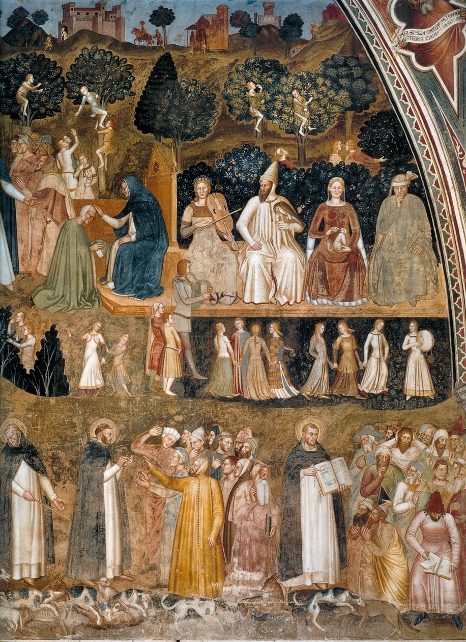 Triunfo da Igreja, Igreja Militante e Triunfante Título(s) alternativo(s):  Alegoria da Igreja Ativa e Triunfante e da Ordem Dominicana de Andrea di Bonaiuto