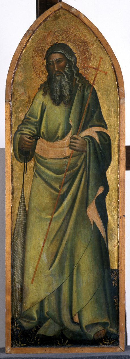 O Apóstolo André, c.1370 (tempera em madeira de choupo) de Andrea di Bonaiuto fl.1343 77 Andrea di Bonaiuto fl.1343 77