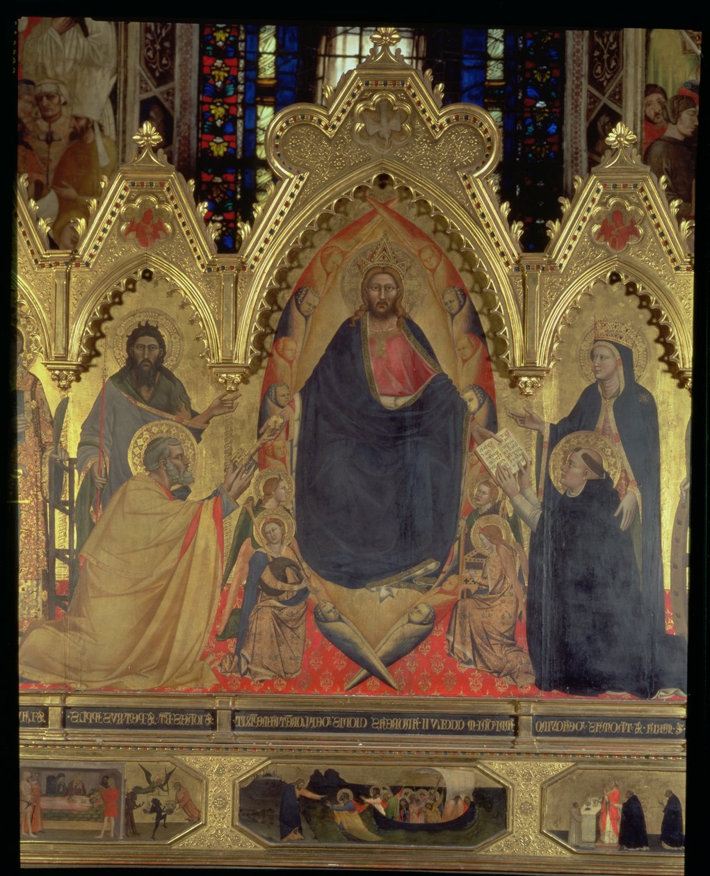 O retábulo de Strozzi, 1357 detalhes do painel de 72246 de Andrea di Cione Orcagna