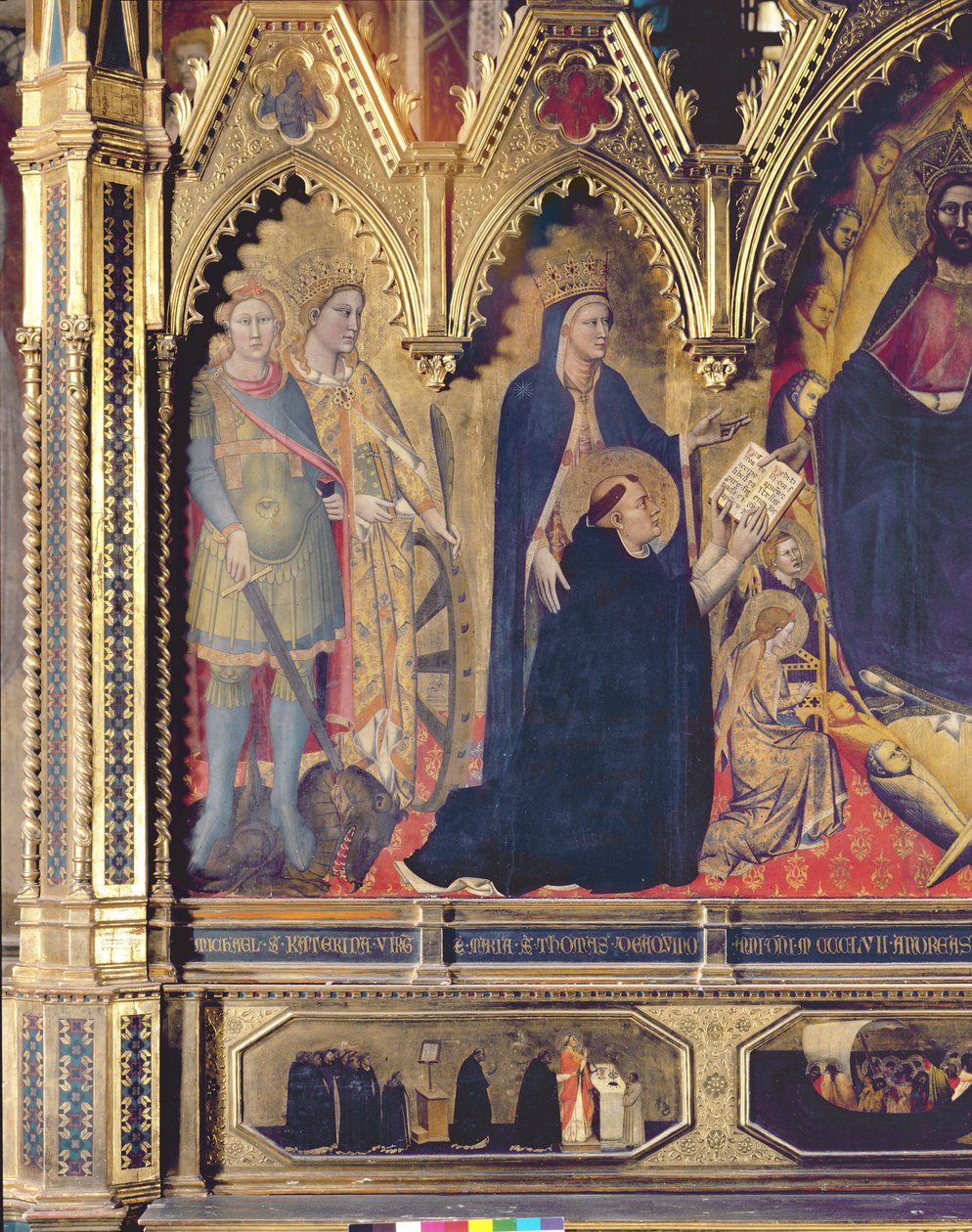 O retábulo de Strozzi, 1357 detalhes do painel de 72246 de Andrea di Cione Orcagna