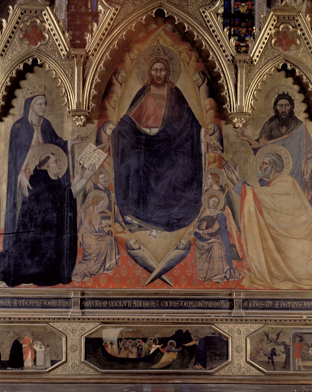 O retábulo de Strozzi, 1357 detalhes do painel de 72246 de Andrea di Cione Orcagna