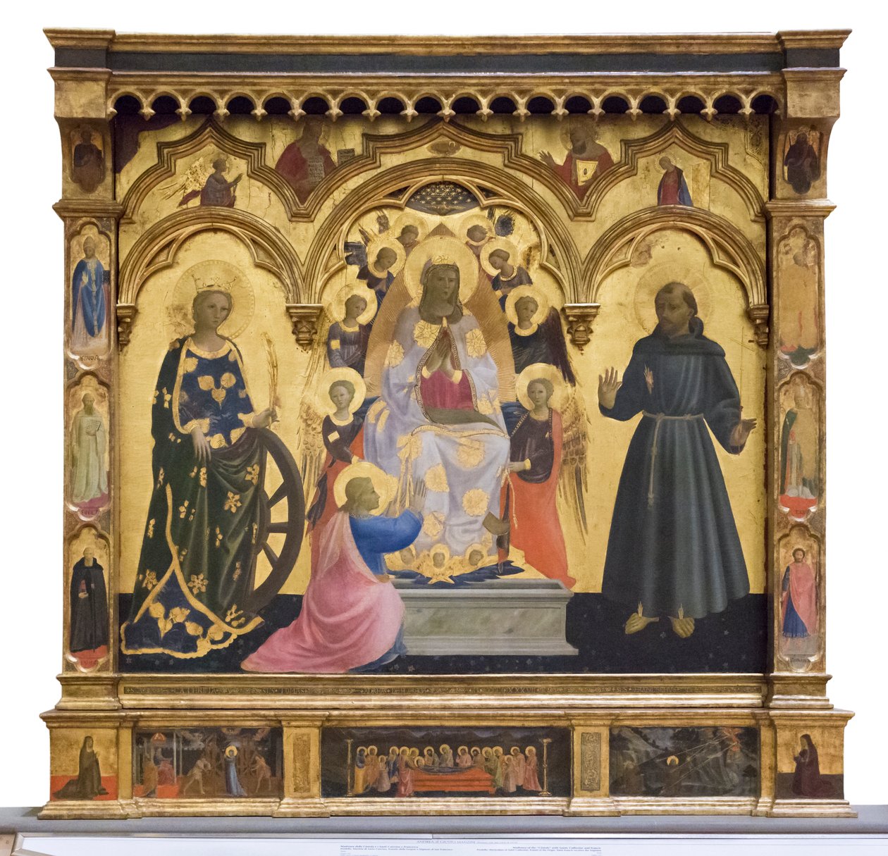 Nossa Senhora da Cintola com Santa Catarina e Francisco de Andrea di Giusto Manzini