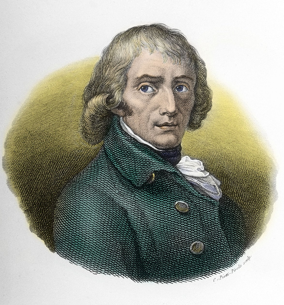 Retrato de Giuseppe Parini (1729-1799), gravura após desenho de Andrea Appiani (1754-1817) de Andrea the Elder (after) Appiani