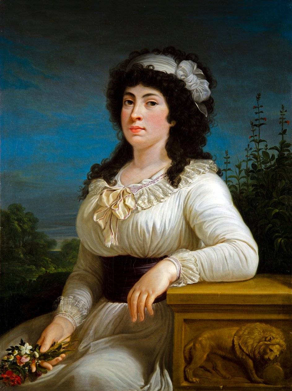 Retrato de Marianna Movigia Reina (óleo sobre tela) de Andrea the Elder Appiani