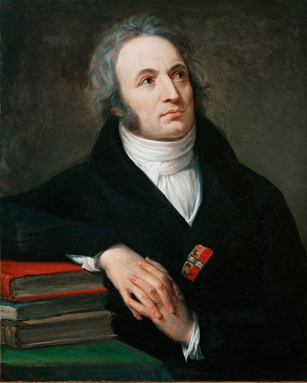 Retrato do Poeta Vincenzo Monti (1754-1828) Pintura de Andrea Appiani (1754-1817) 1809 Galleria Nazionale d