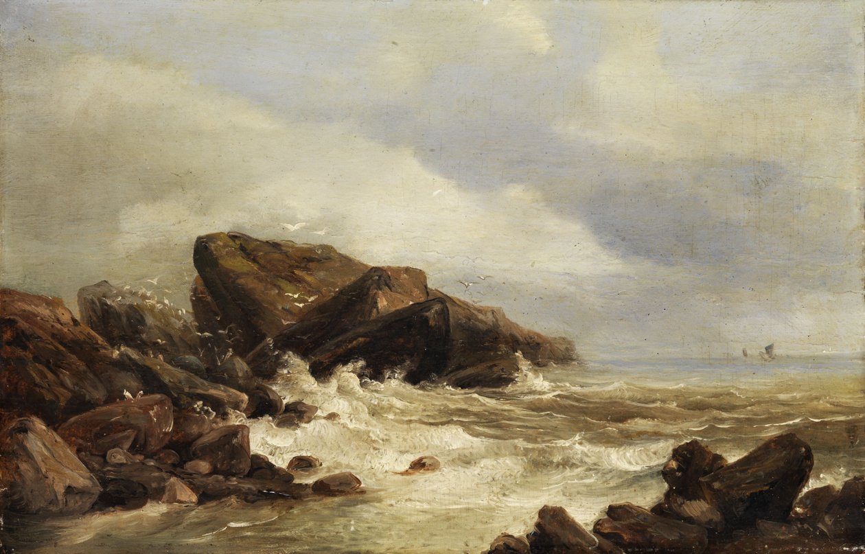 Costa rochosa no surf de Andreas Achenbach