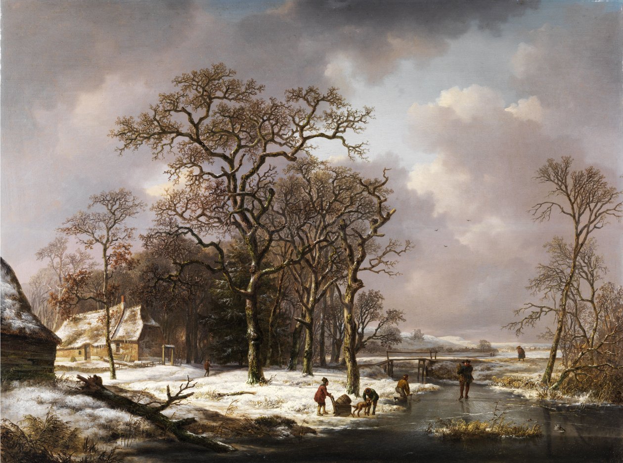 Paisagem de inverno de Andreas Schelfhout