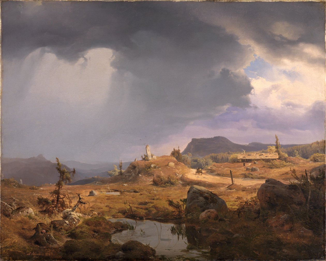 Paisagem norueguesa de Andreas Achenbach