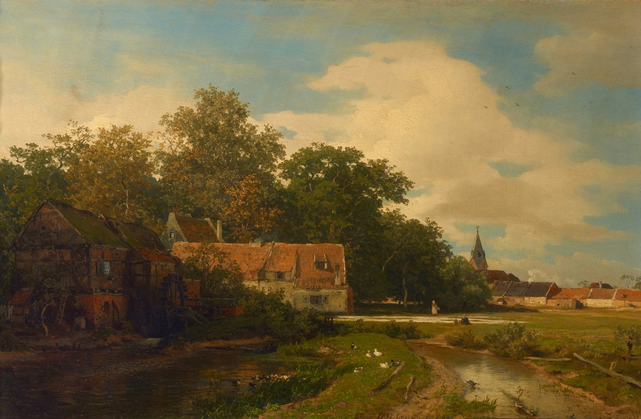 Moinho da Vestfália de Andreas Achenbach