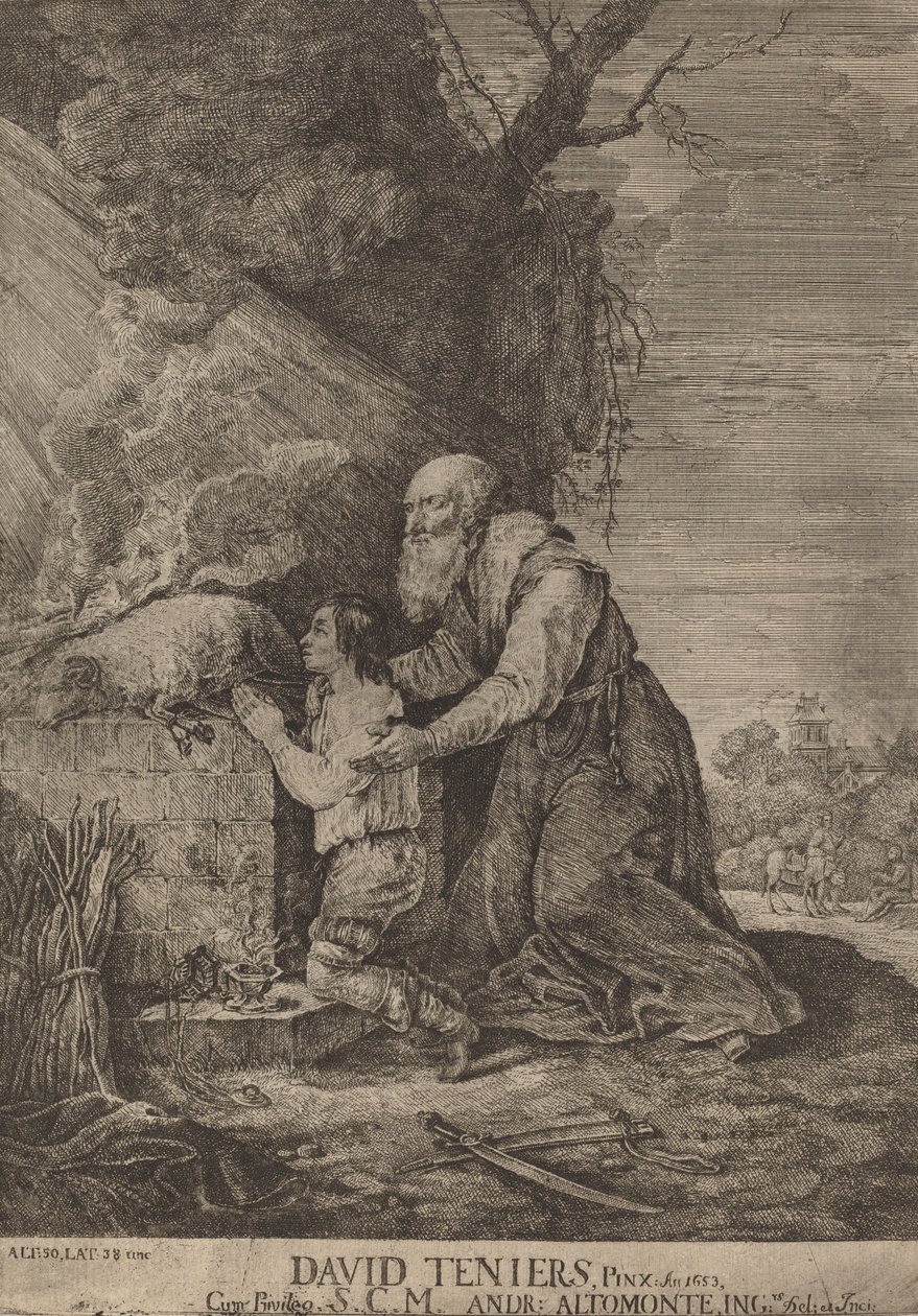 Sacrifício de Isaque. de Andreas Altomonte