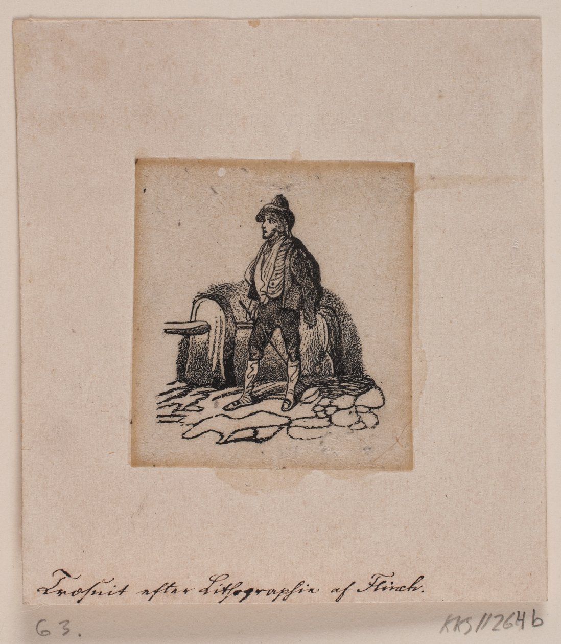 Um inquilino (?) (após litografia) de Andreas Flinch