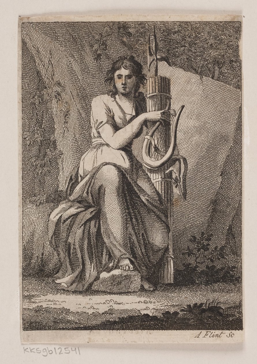 Uma mulher com lira e fasces de Andreas Flint
