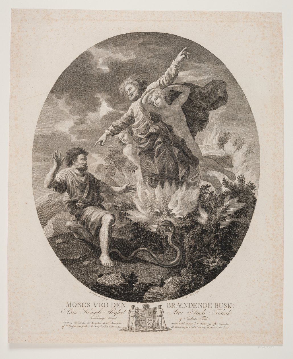 Moisés com a sarça ardente de Andreas Flint