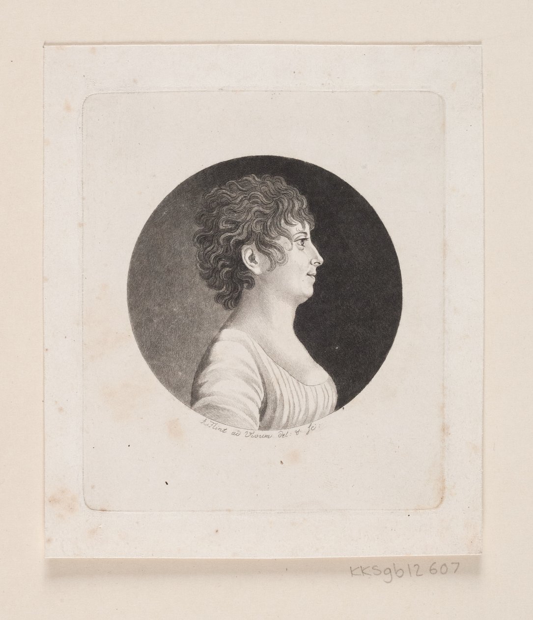 Retrato feminino desconhecido de Andreas Flint