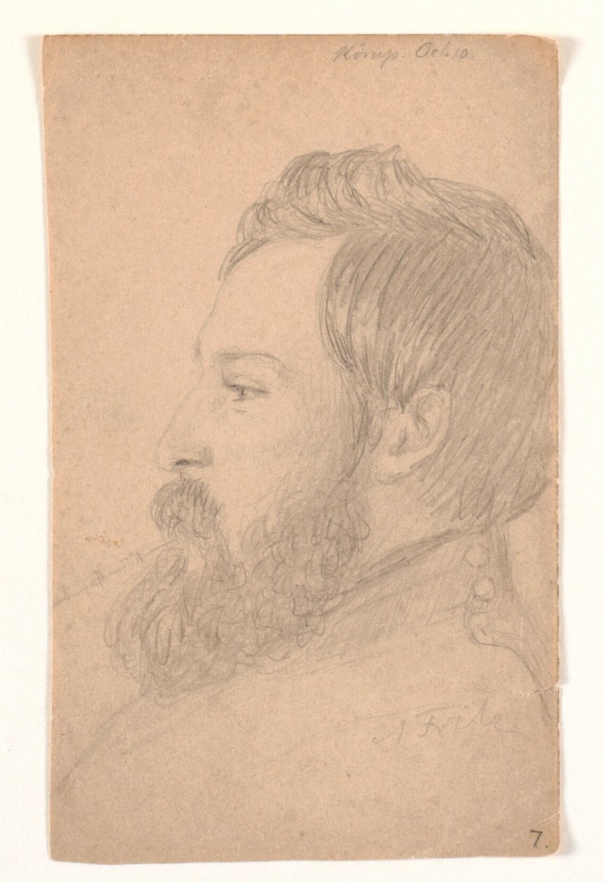 Perfil de retrato masculino à esquerda de Andreas Fritz