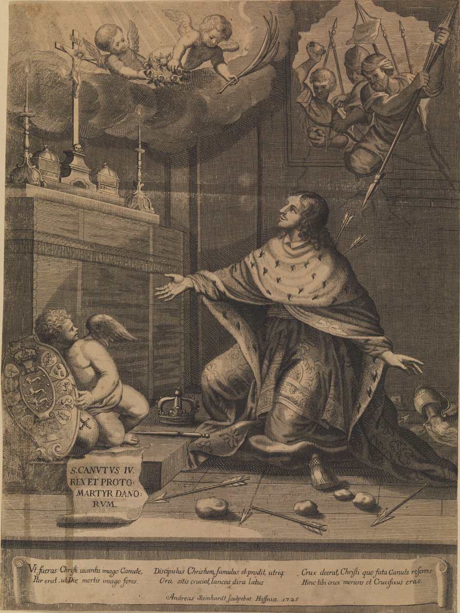 Martírio de Canuto, o Santo de Andreas Reinhardt