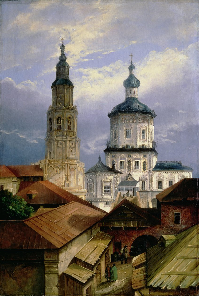 A Igreja da SS. Pedro e Paulo em Kazan, 1845 de Andrei Nikolaevich Rakovich