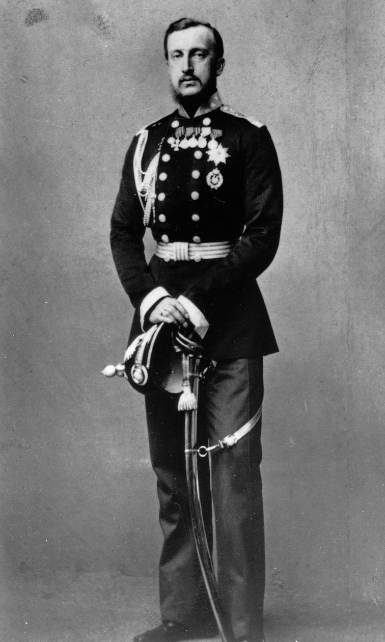 Grão-Duque Nicholas Nikolaevich, o Velho da Rússia, c1860s. de Andrei Deniere