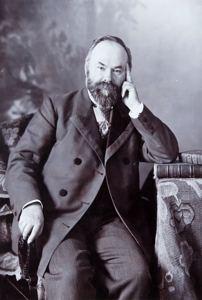 Pyotr Shchukin, colecionador de arte russo, c1890-c1900 de Andrei Osipovich Karelin