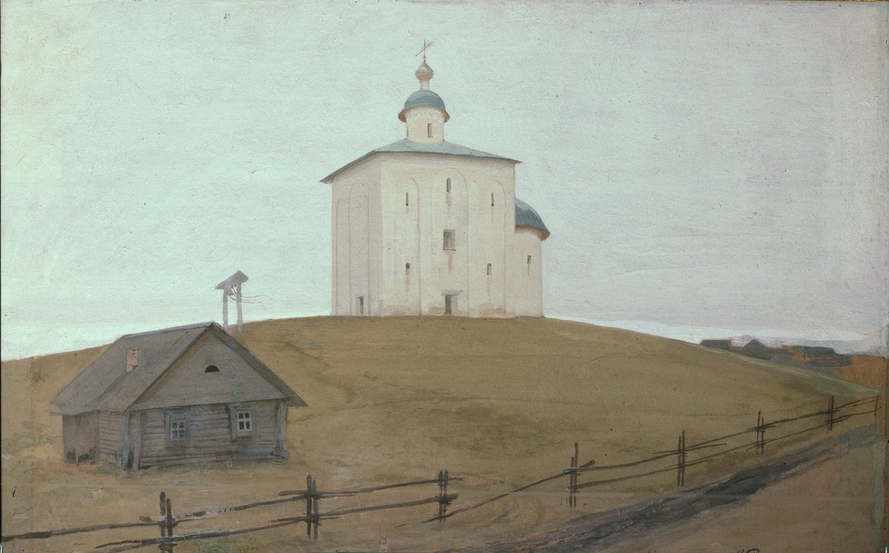 Uma Igreja, 1903 de Andrei Petrovich Ryabushkin