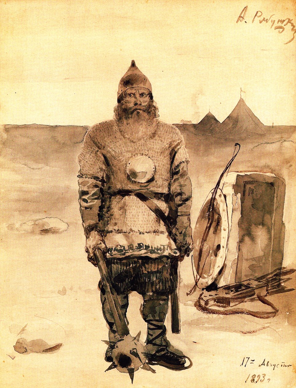 Ilya Muromets, 1893 de Andrei Petrovich Ryabushkin