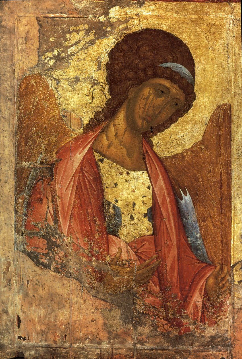 O Arcanjo Miguel (ícone russo), de Andrei Rublev ou Andrej Rubljov (1360-1430), pintado entre 1410 e 1420 (pintura sobre madeira) de Andrei Rublev