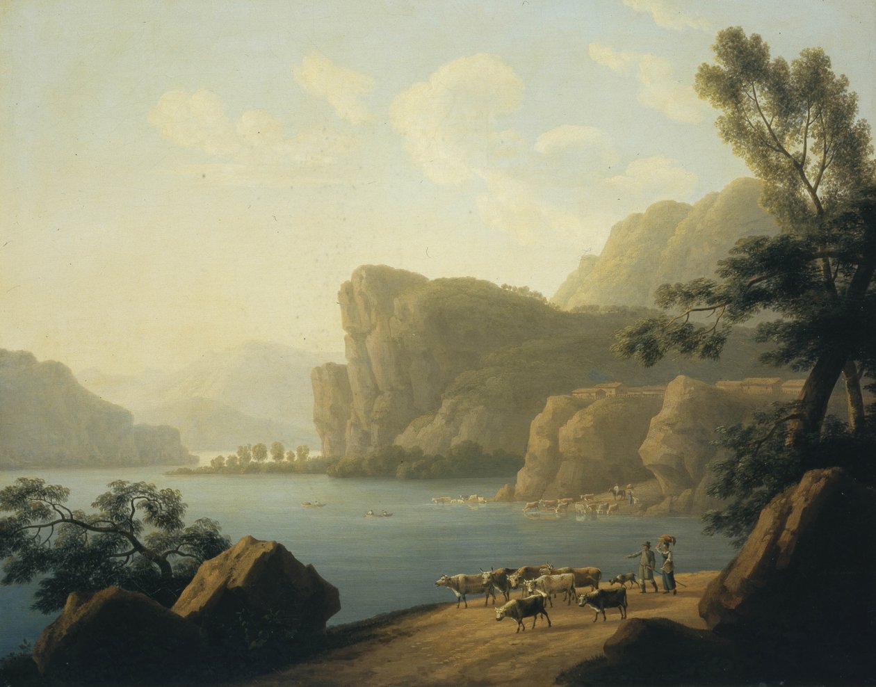 Vista do rio Selenga na Sibéria, 1817 de Andrei Yefimovich Martynov