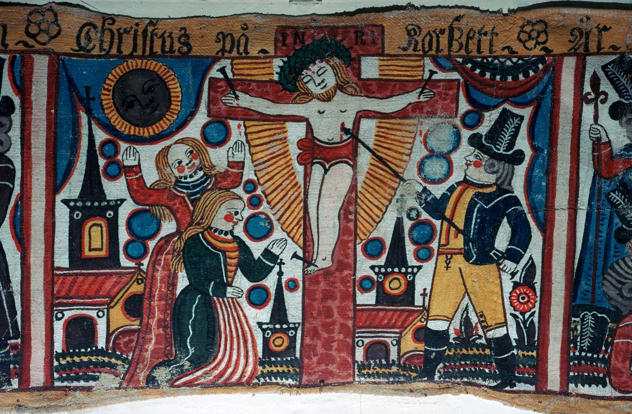 Representação da crucificação da Suécia de Andres Palsson