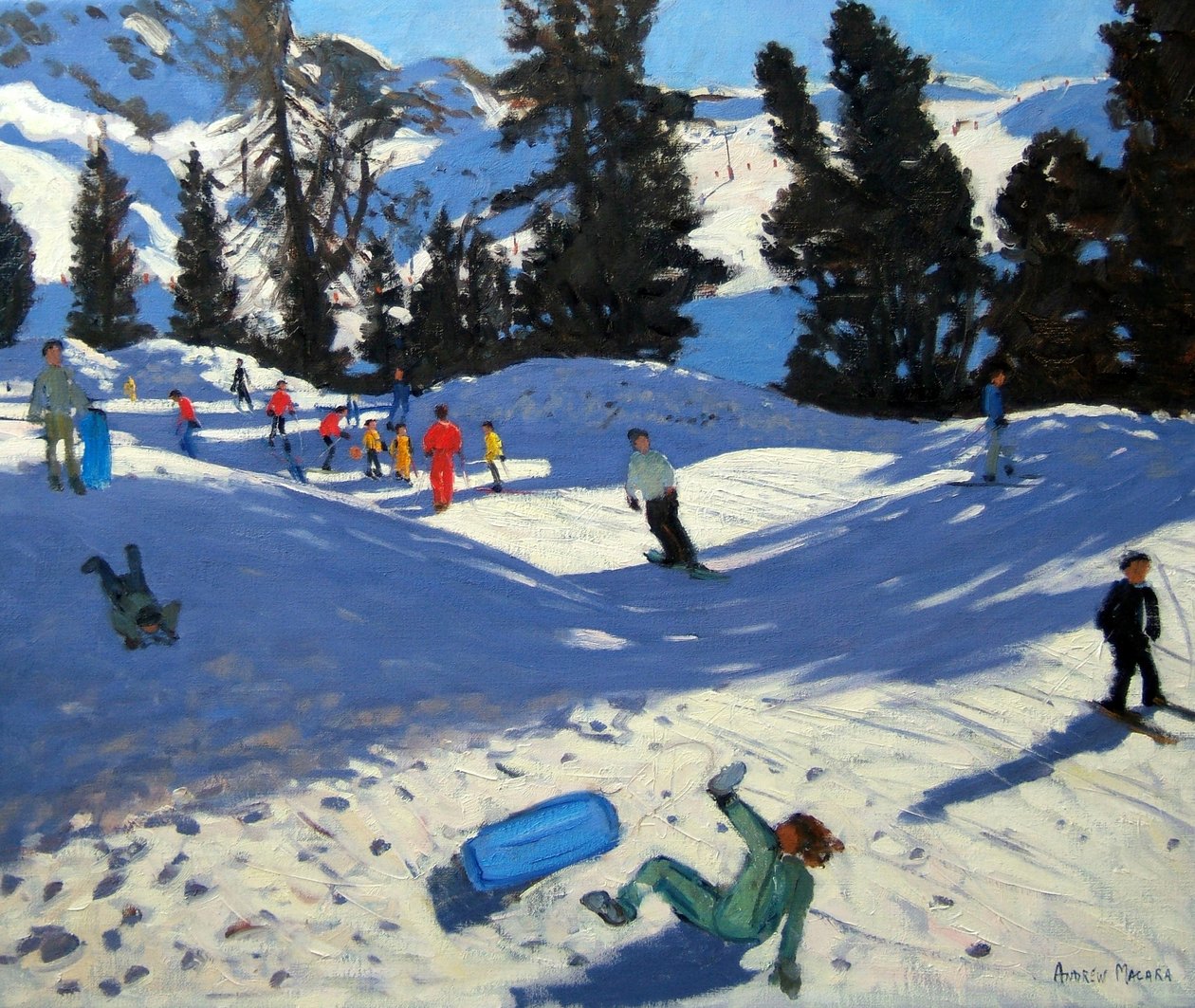 Trenó azul, Belle Plagne de Andrew Macara