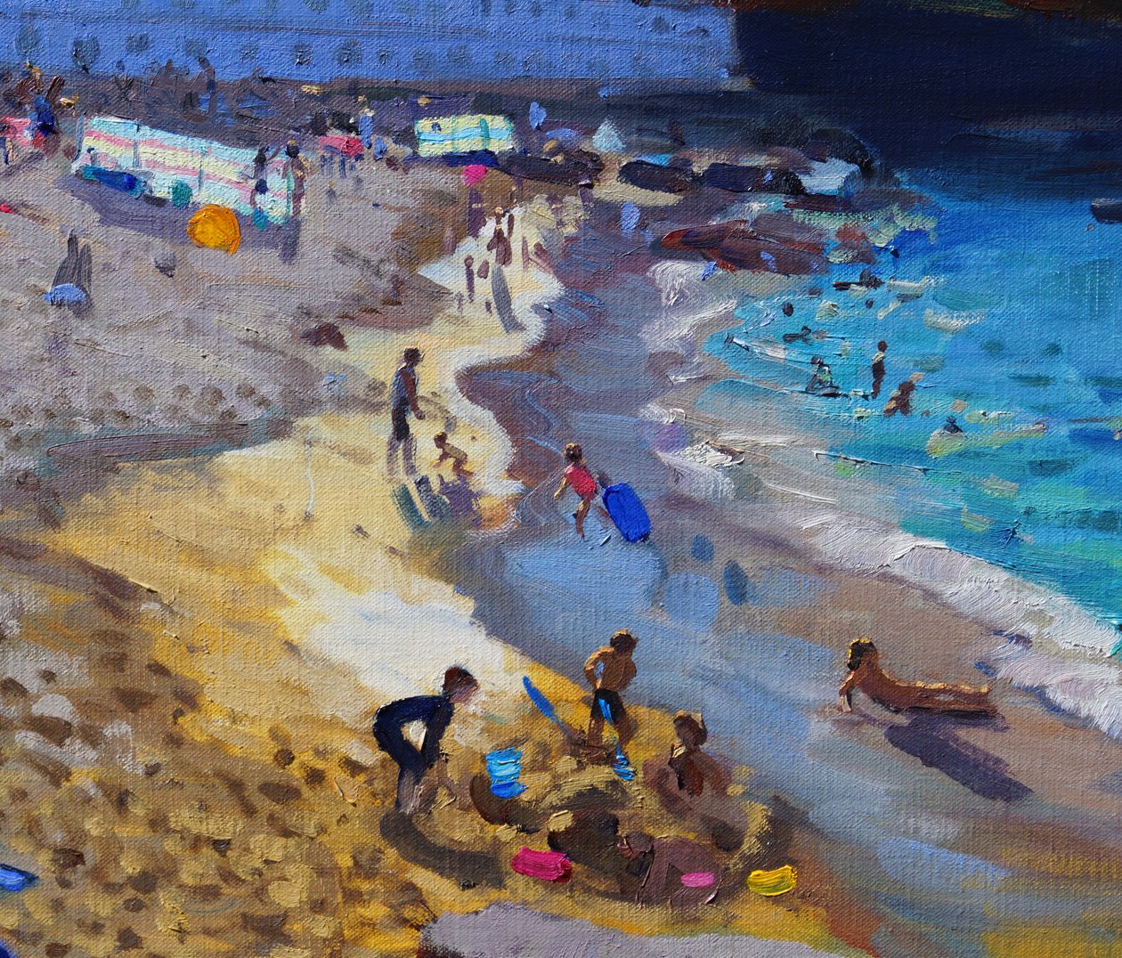Detalhe, negligenciar, porthmeor, praia, st, Ives, 2015 de Andrew Macara