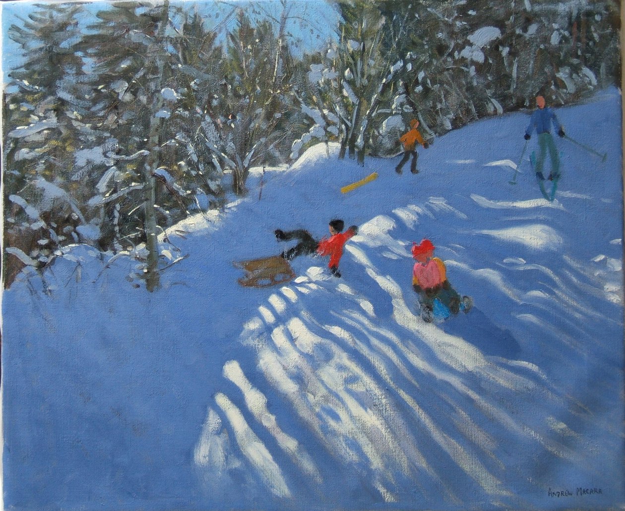 Caindo do Trenó, Morzine de Andrew Macara
