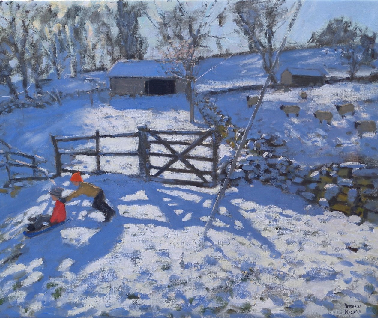 Fazenda em Elton, perto de Rowsley, 2008 de Andrew Macara