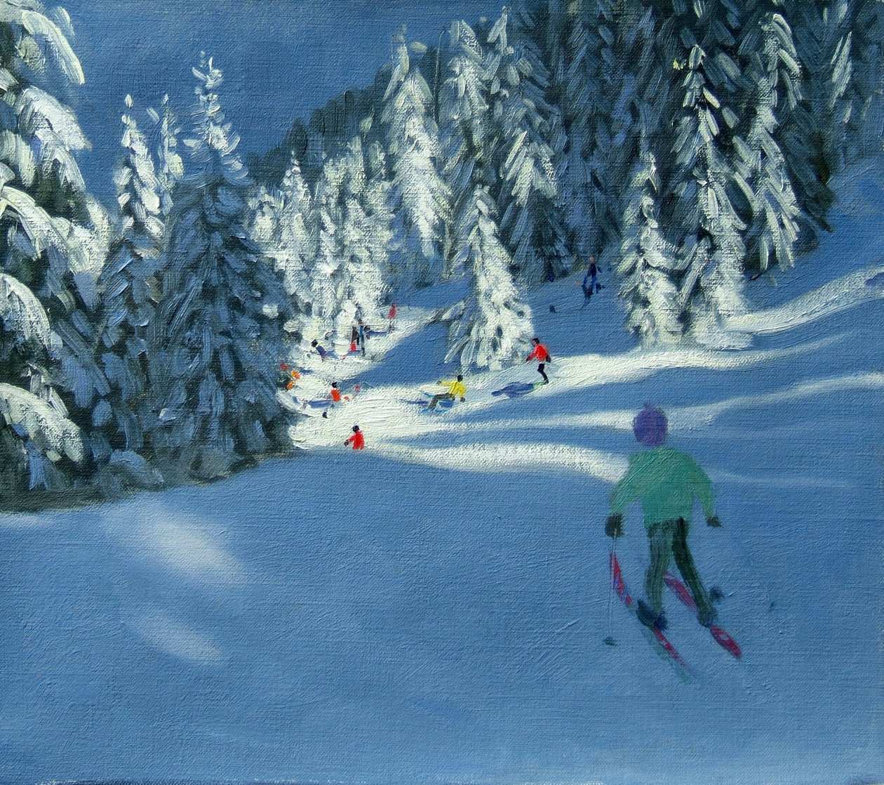Neve fresca, Morzine, França de Andrew Macara