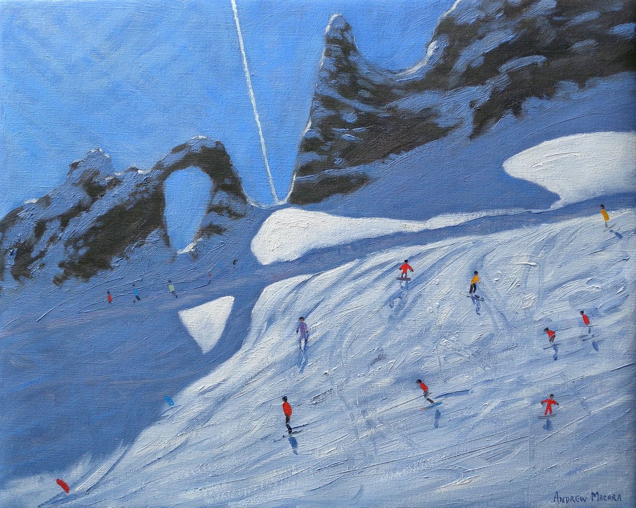 A agulha Percee, Tignes, 2009 de Andrew Macara