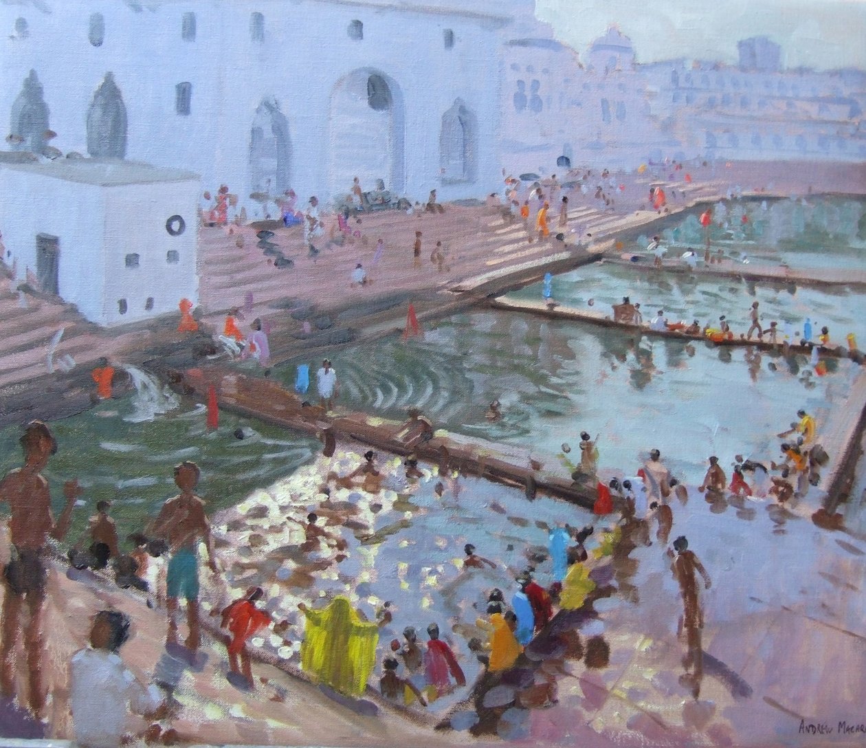 Pushkar ghats, Rajastão de Andrew Macara