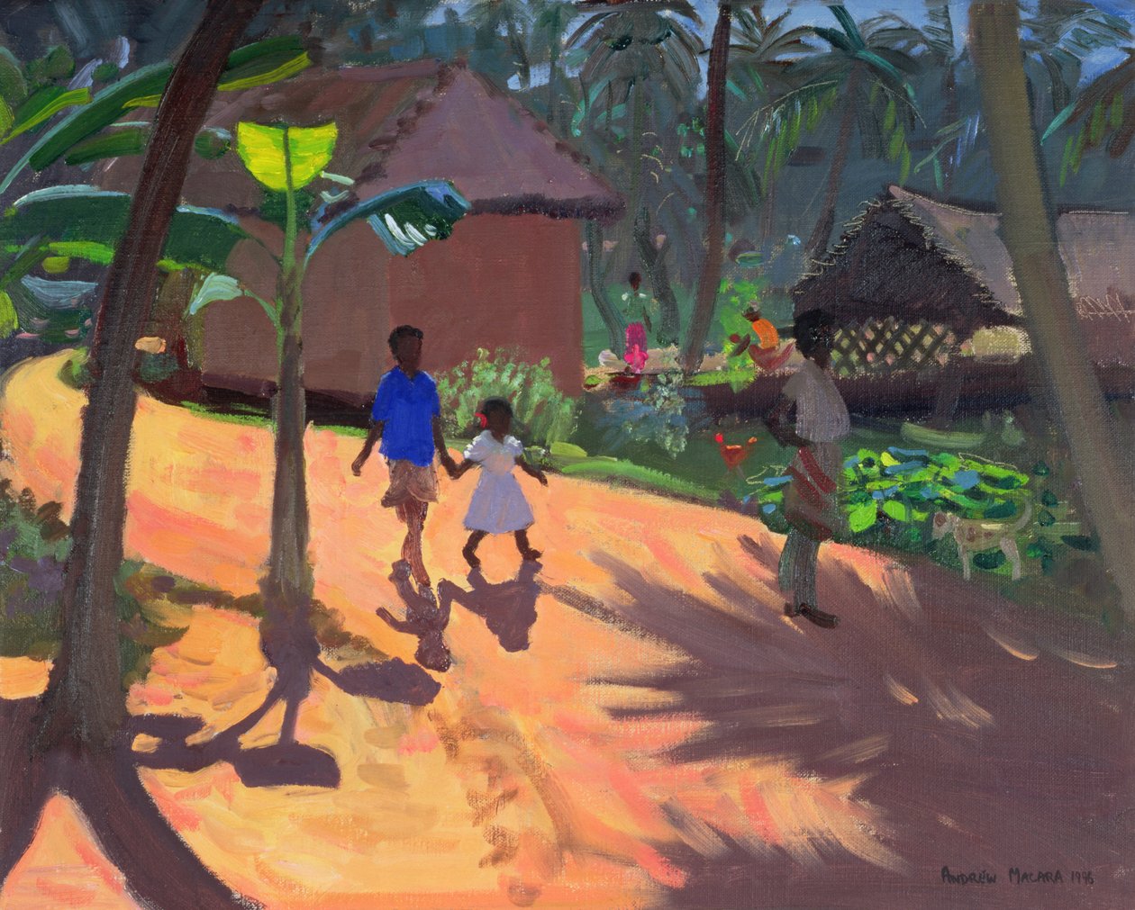 Estrada para Kovalum Beach, Kerala, 1996 de Andrew Macara