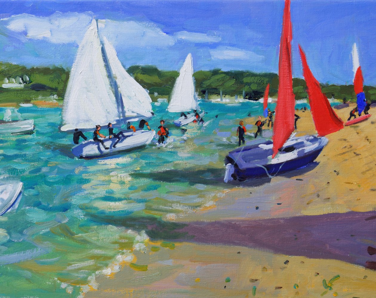Barcos à vela, Salcombe, de Andrew Macara