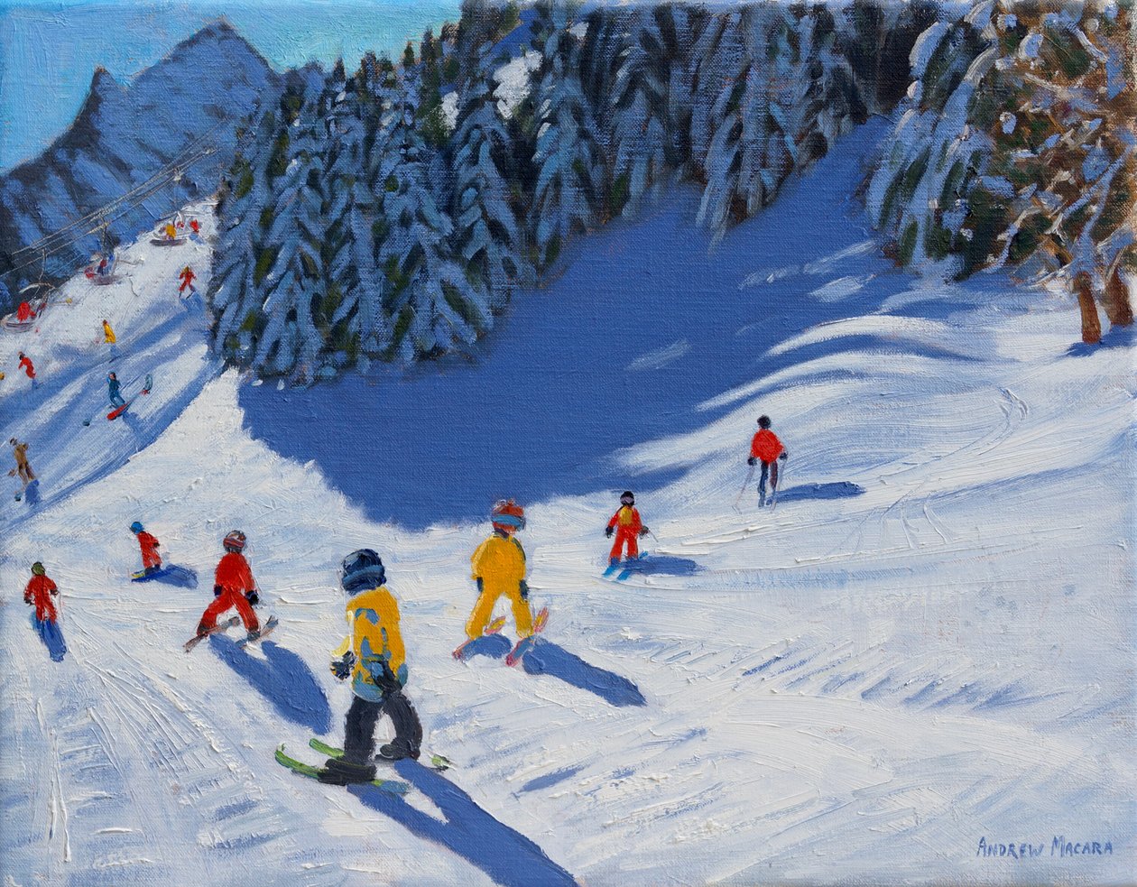 Escola de esqui, Morzine, 2015, de Andrew Macara