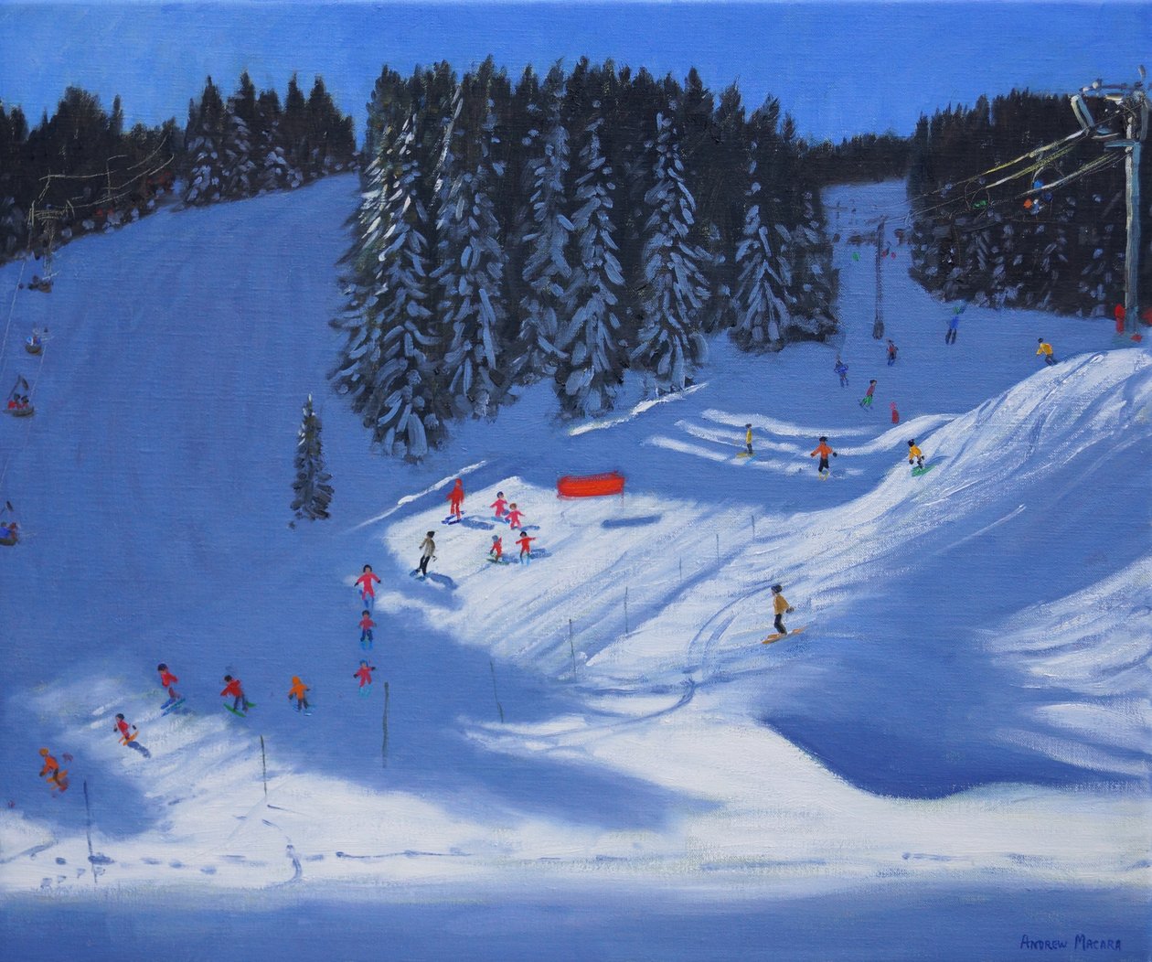 Escola de esqui, Morzine, 2014 de Andrew Macara