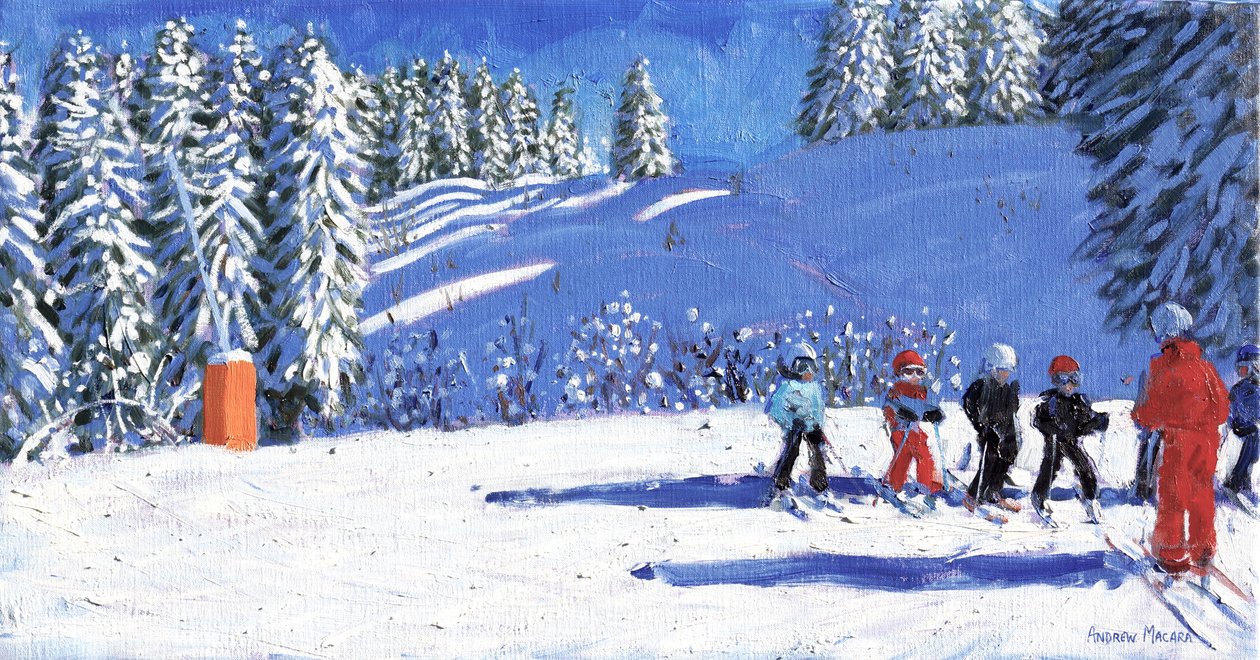 Esquiadores jovens, Morzine, France.2015, de Andrew Macara