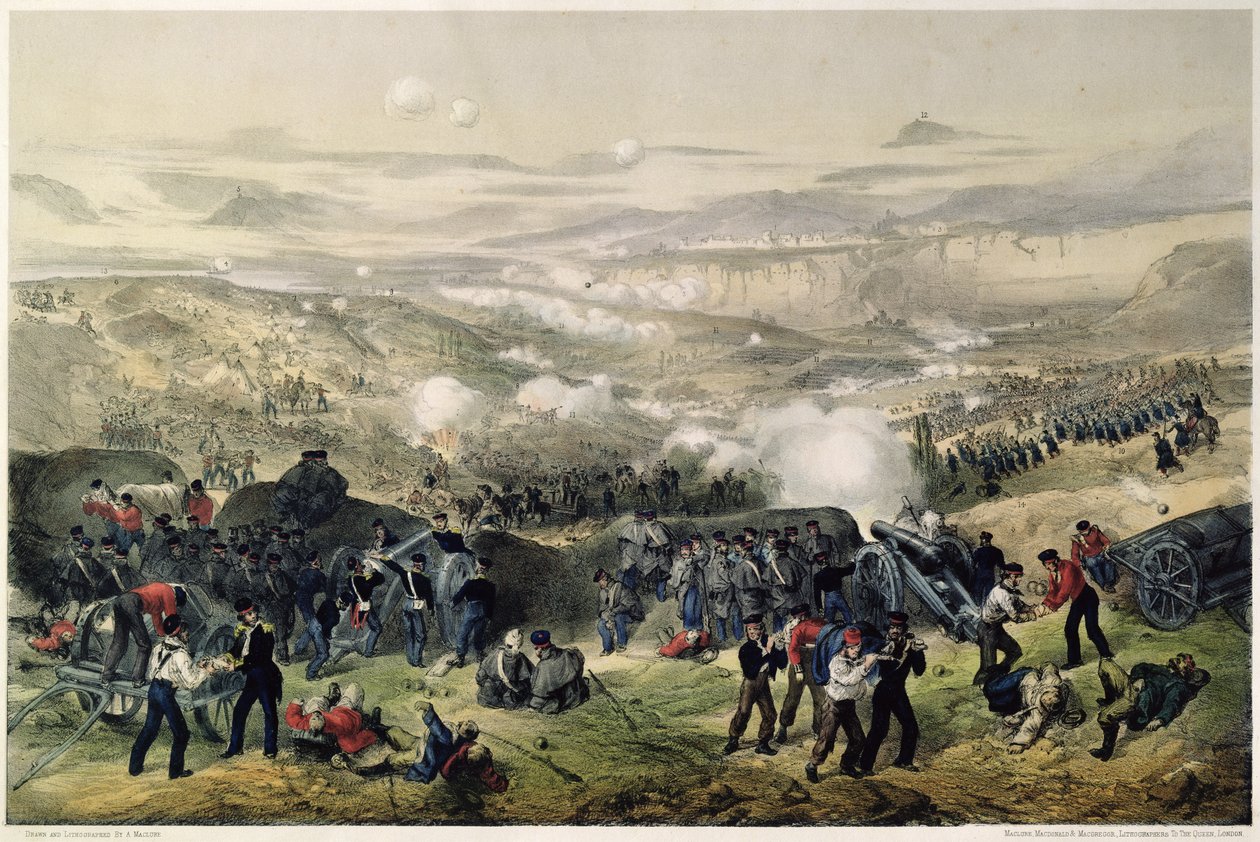 A Batalha de Inkerman, 5 de novembro de 1854, 1855 de Andrew Maclure