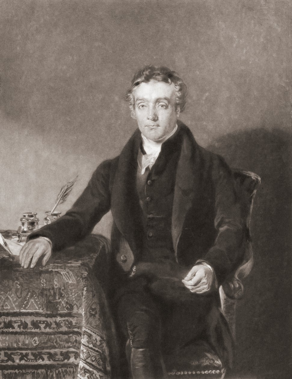 Thomas Chalmers. Retrato. (impressão) de Andrew (after) Geddes