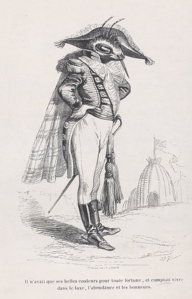 Ele tinha apenas suas belas cores... de Cenas da Vida Privada e Pública de..., ca. 1837-47. de Andrew Best Leloir