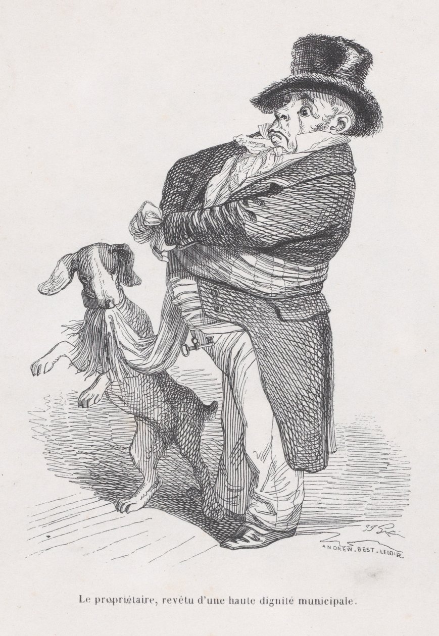O Proprietário de Cenas da Vida Privada e Pública dos Animais, ca. 1837-47. de Andrew Best Leloir
