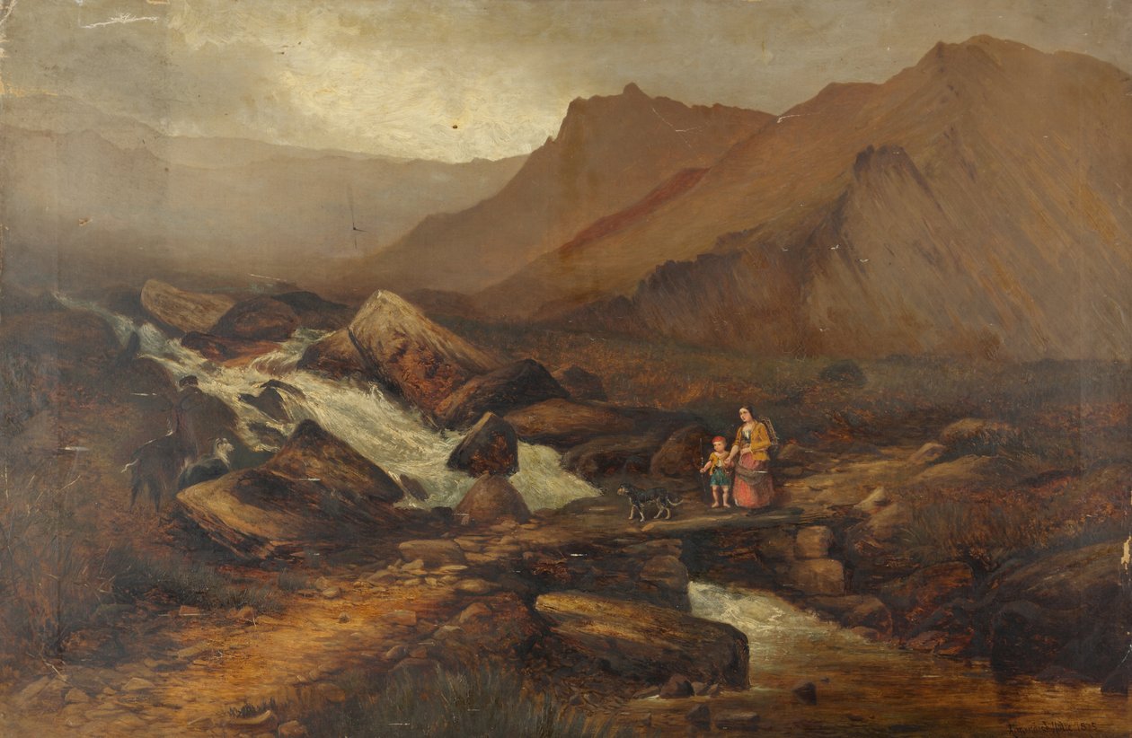 Perto de Idwal, País de Gales de Andrew Brandish Holte