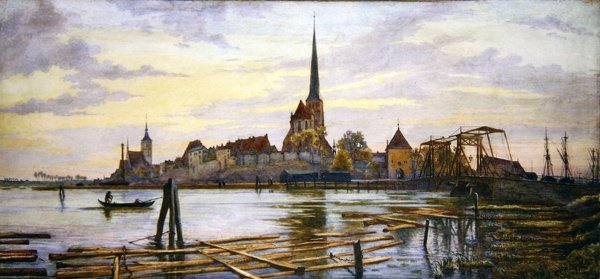 Rostock (aguarela sobre papel) de Andrew Brown Donaldson