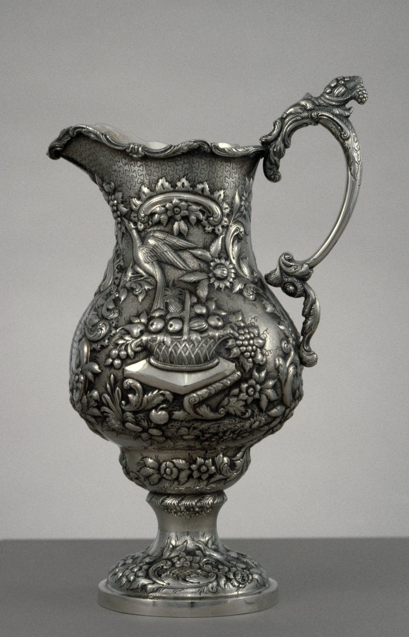 Jarro, c. 1853 (prata) de Andrew Ellicott Warner