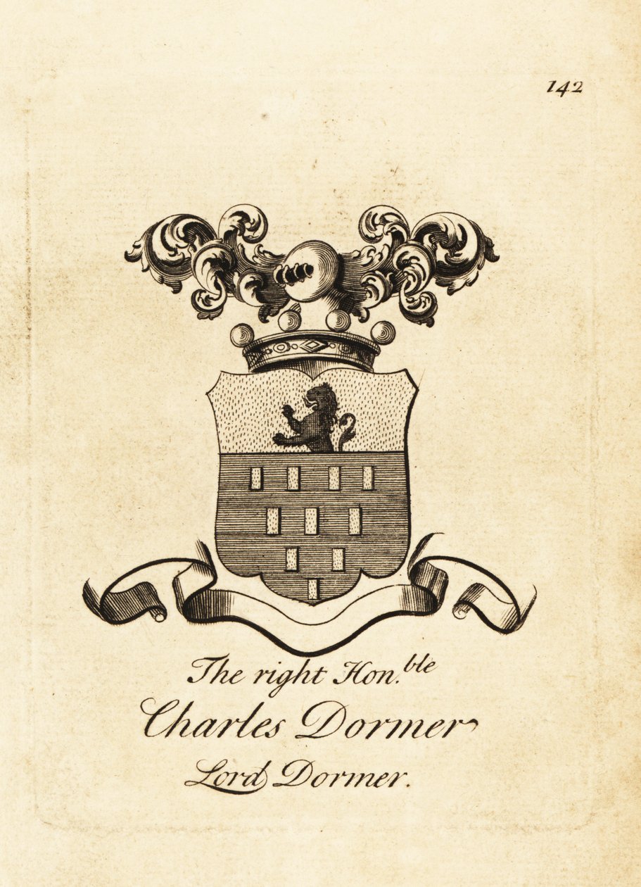 Brasão do Honorável Charles Dormer, Lord Dormer, 5º Barão Dormer de Andrew Johnston