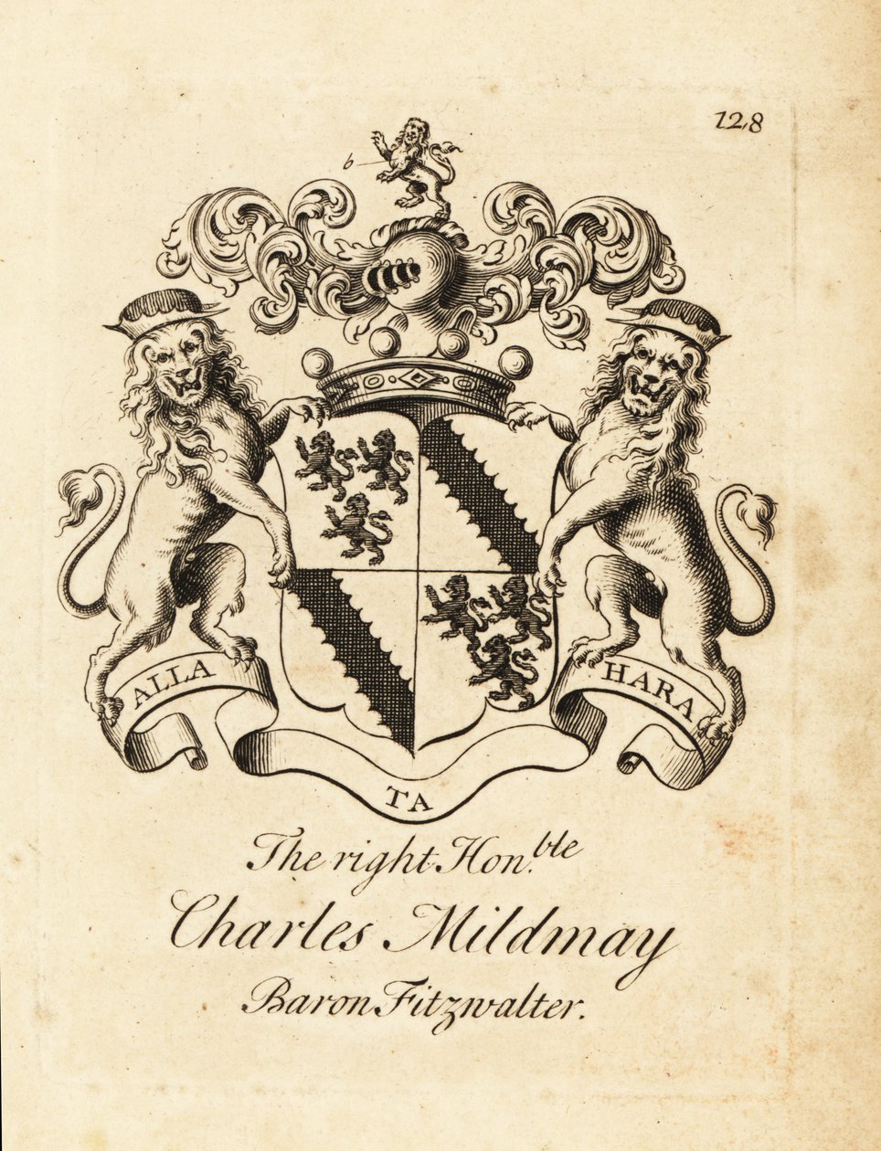 Escudo de armas do honorável Charles Mildmay de Andrew Johnston